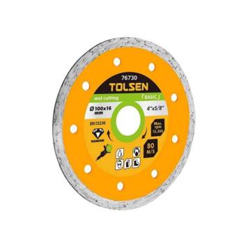 Диск алмазний суцільний Tolsen 180×22 мм, сегмент 5 мм