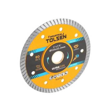 Диск алмазний ультратонкий 180×22,2 мм Турбо 8×1,6 мм ПРОФІ Tolsen